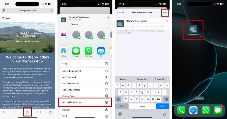 iOS app install process