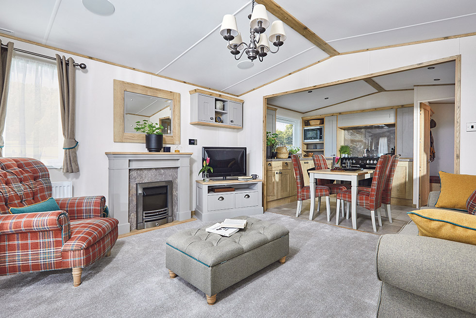 ABI Westwood Lodge 2019, brand new static caravan holiday lodge for sale Lake District
