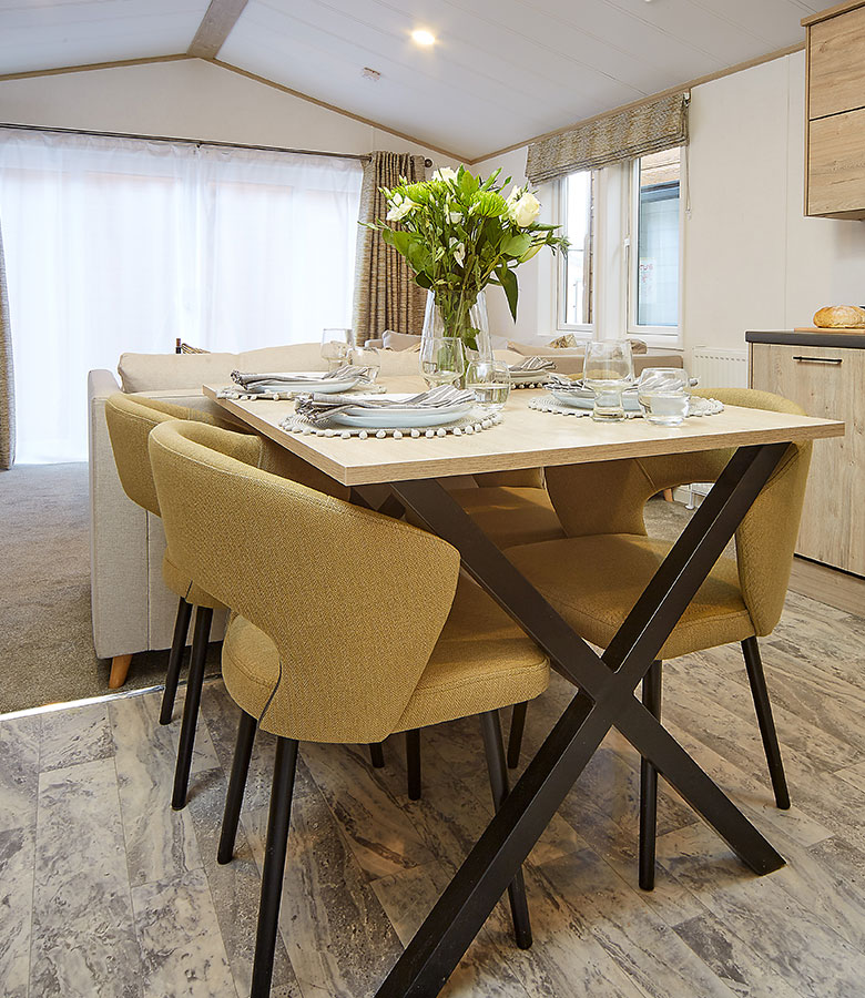 Atlas Jasmine Lodge 2024, brand new static caravan holiday lodge for sale Lake District