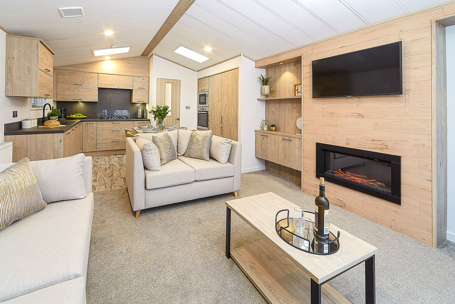 Atlas Jasmine Lodge 2023, brand new static caravan holiday lodge for sale Lake District