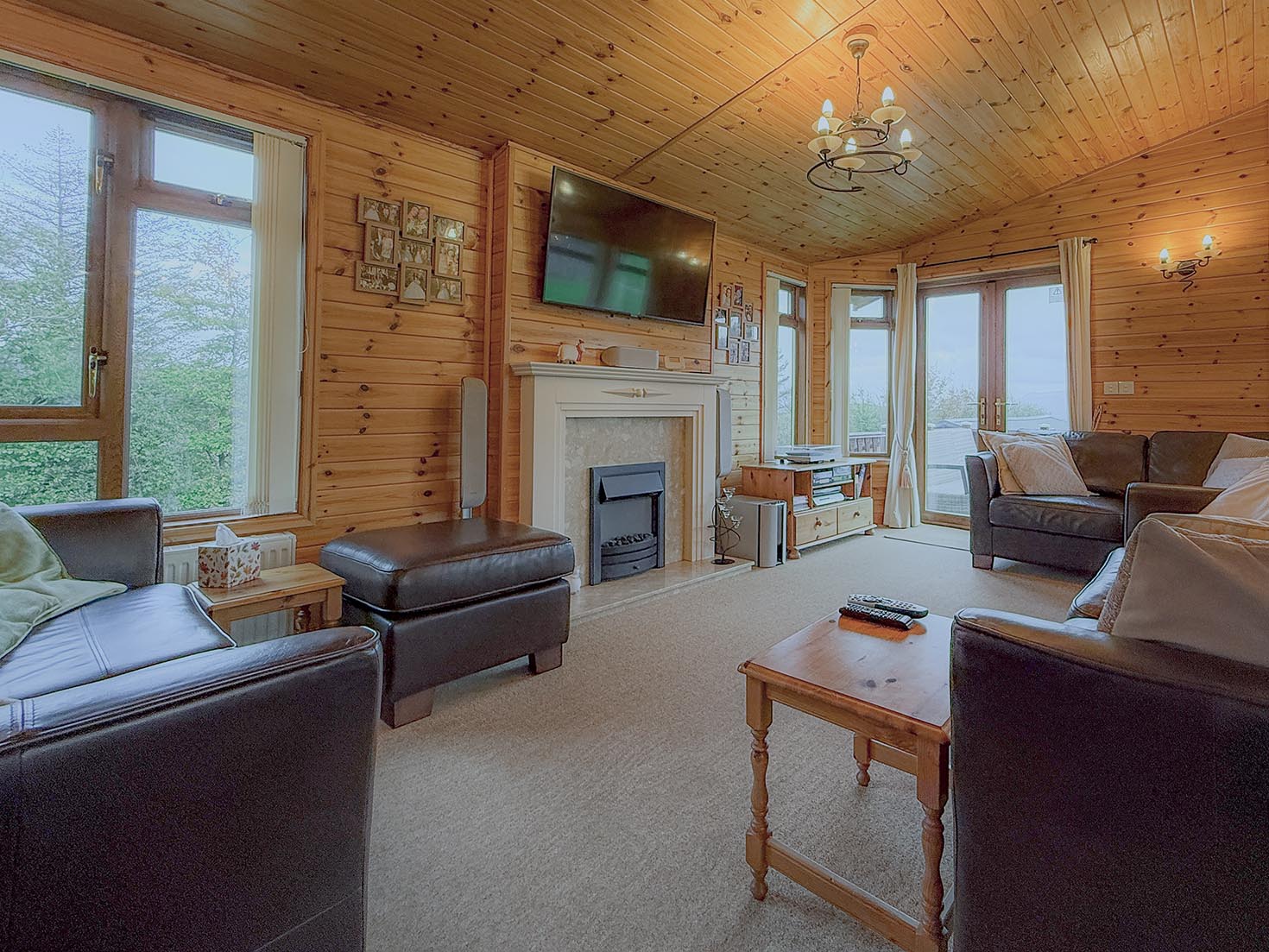 Pre-Owned Omar Kingfisher Twin Unit timber lodge, for sale Lake District, Cumbria
