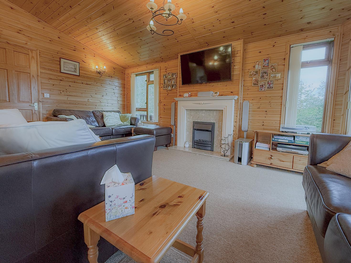 Pre-Owned Omar Kingfisher Twin Unit timber lodge, for sale Lake District, Cumbria