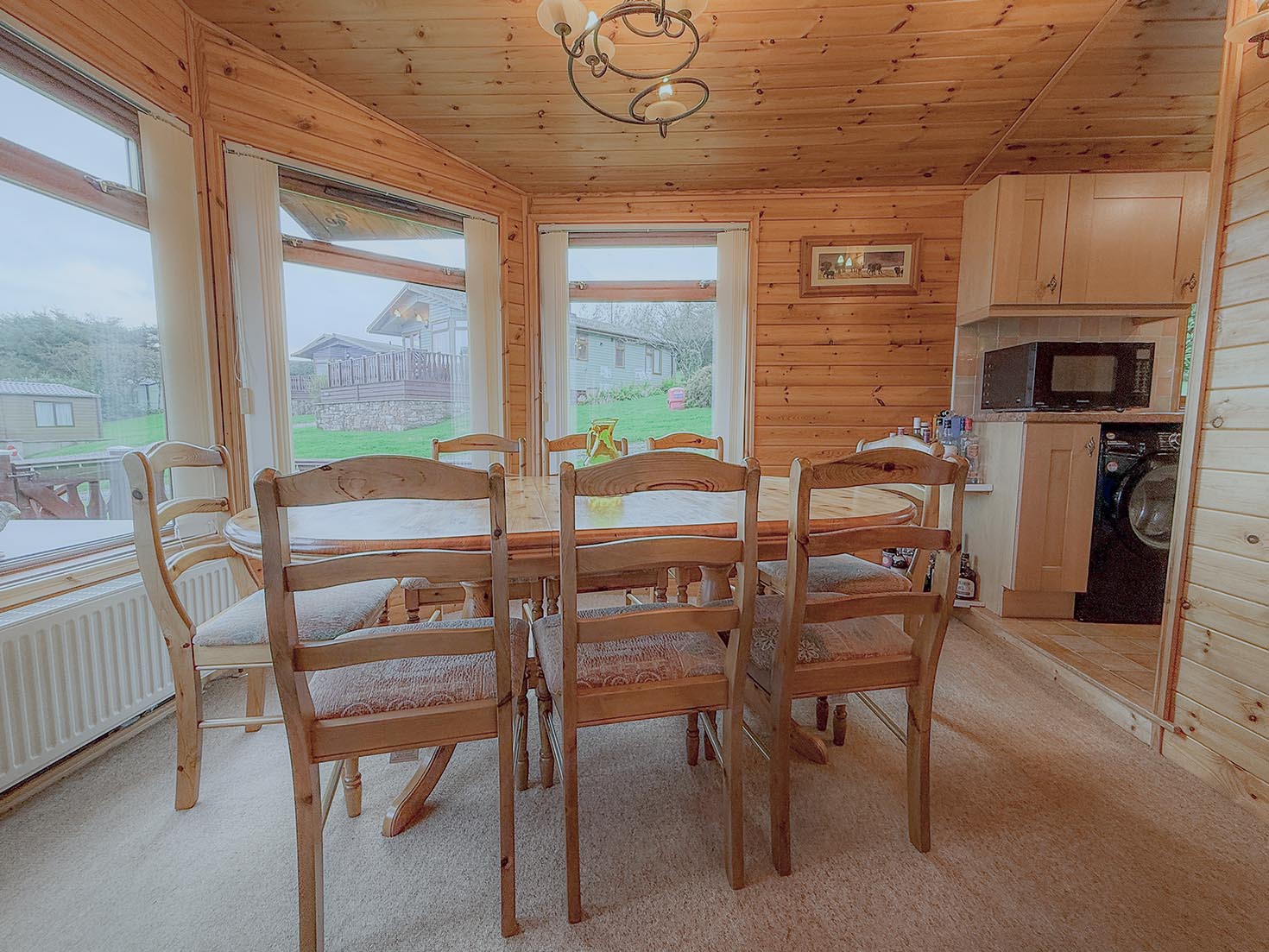 Pre-Owned Omar Kingfisher Twin Unit timber lodge, for sale Lake District, Cumbria