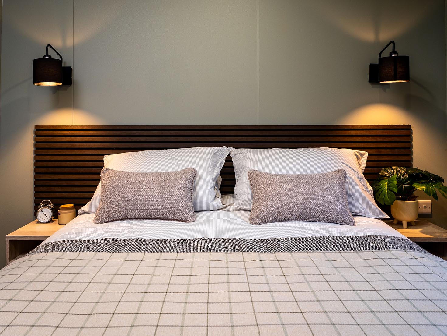 Sycamore Lodge ambient lighting and cosy interiors, Lake District lodge